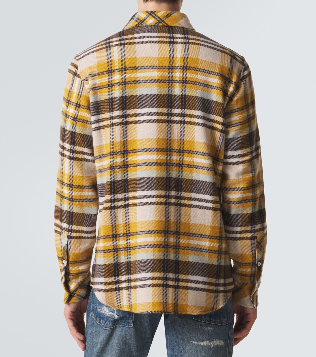 Abundance cashmere shirt with tiger eye | God's True Cashmere