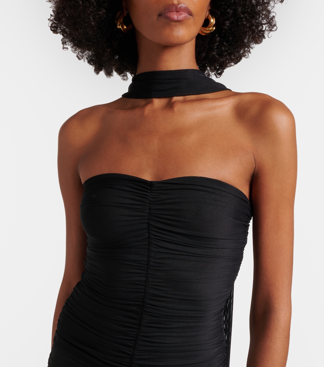 Ross ruched jersey maxi dress | Bananhot