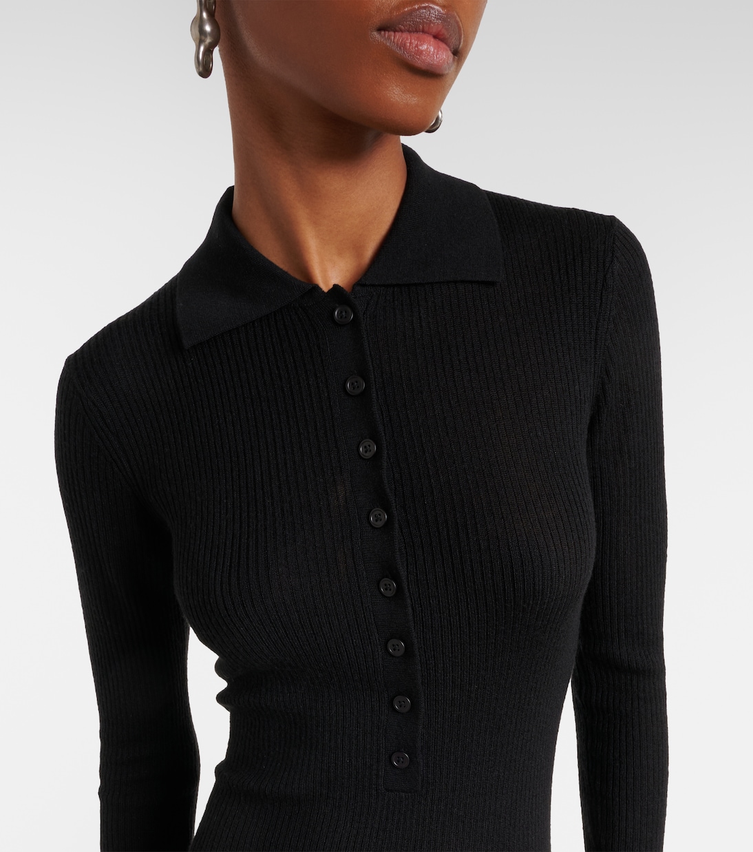 Solana 울 실크 캐시미어 바디수트 | The Frankie Shop