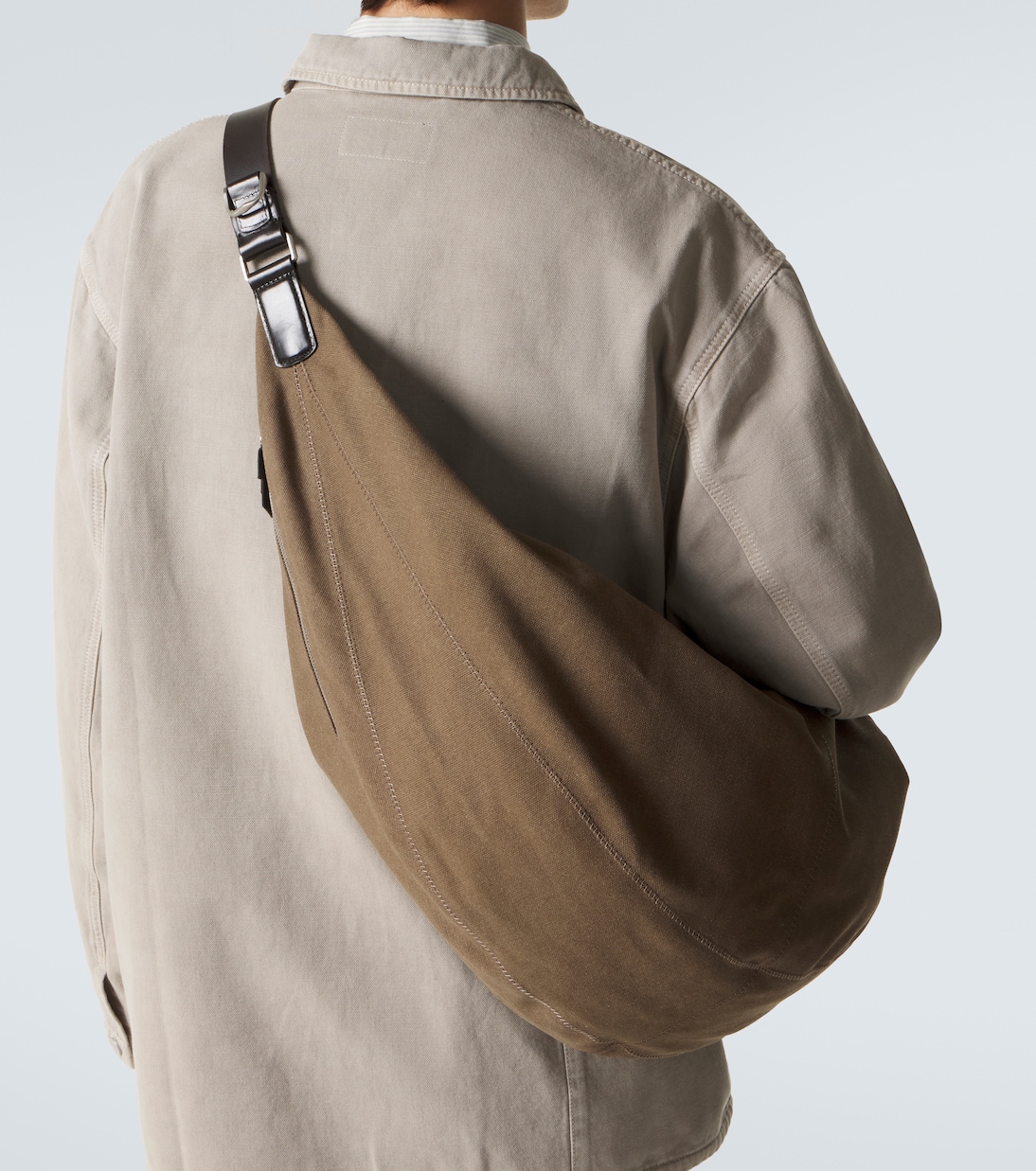 XL Quiver Clip cotton canvas shoulder bag | Lemaire