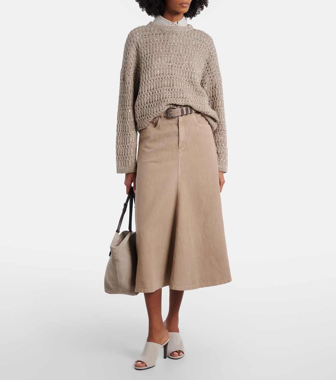 Monili suede mules | Brunello Cucinelli