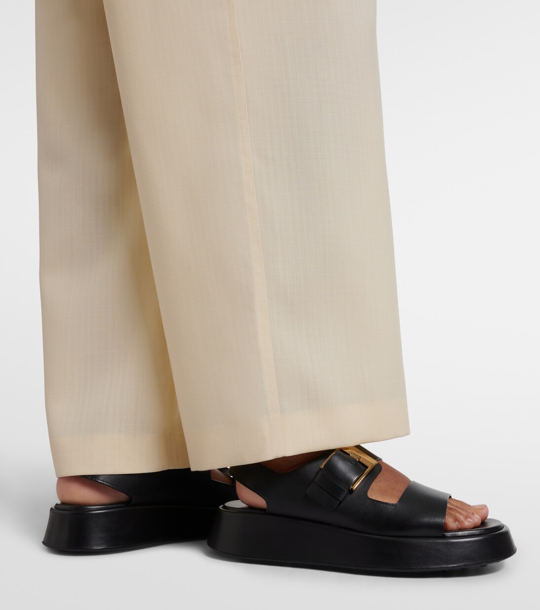 Sandalias con plataforma de piel | Tod's