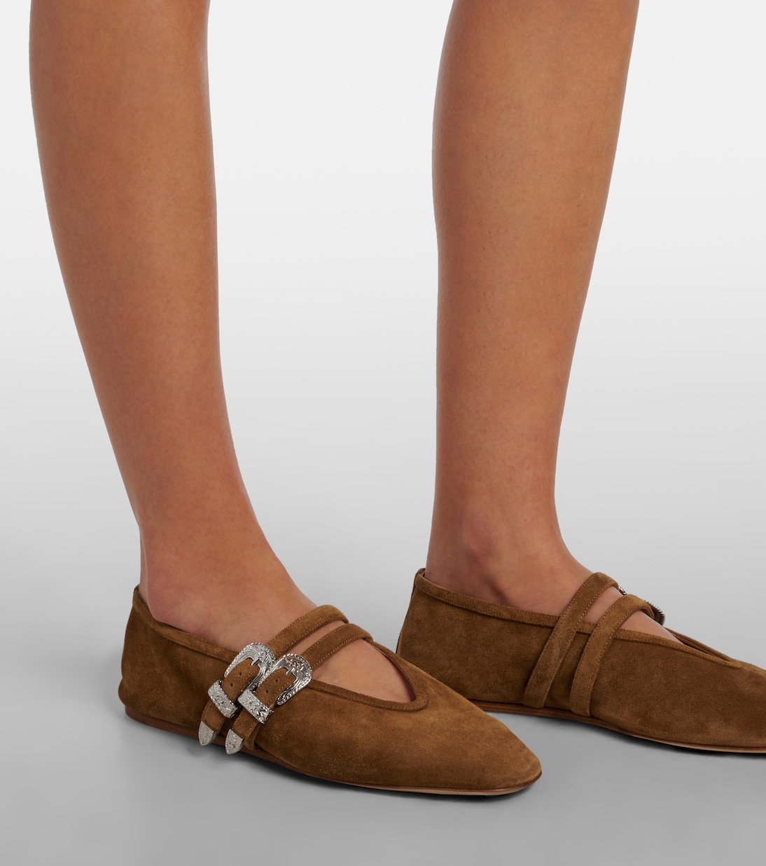 Mary-Jane-Ballerinas Claudia aus Veloursleder | Le Monde Béryl