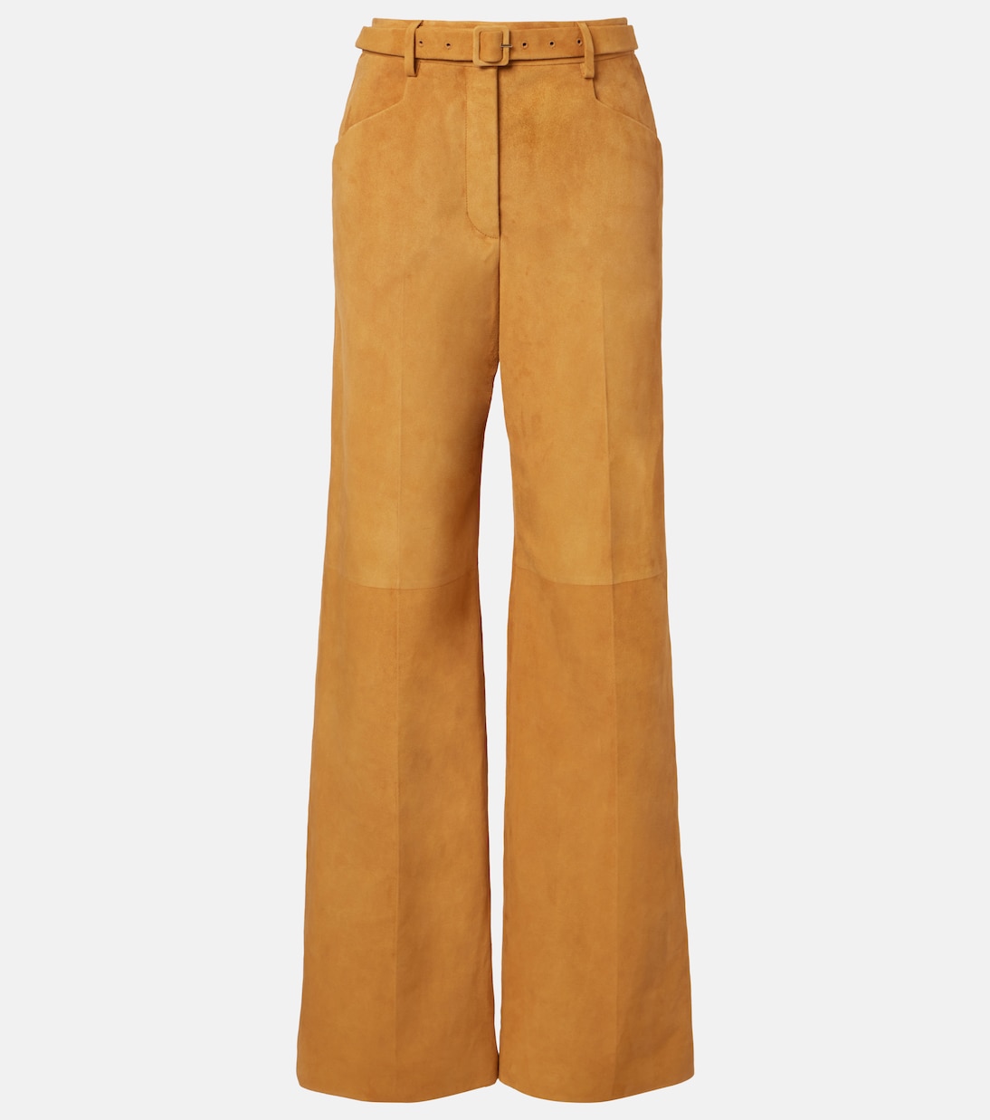 Norman belted suede wide-leg pants | Gabriela Hearst