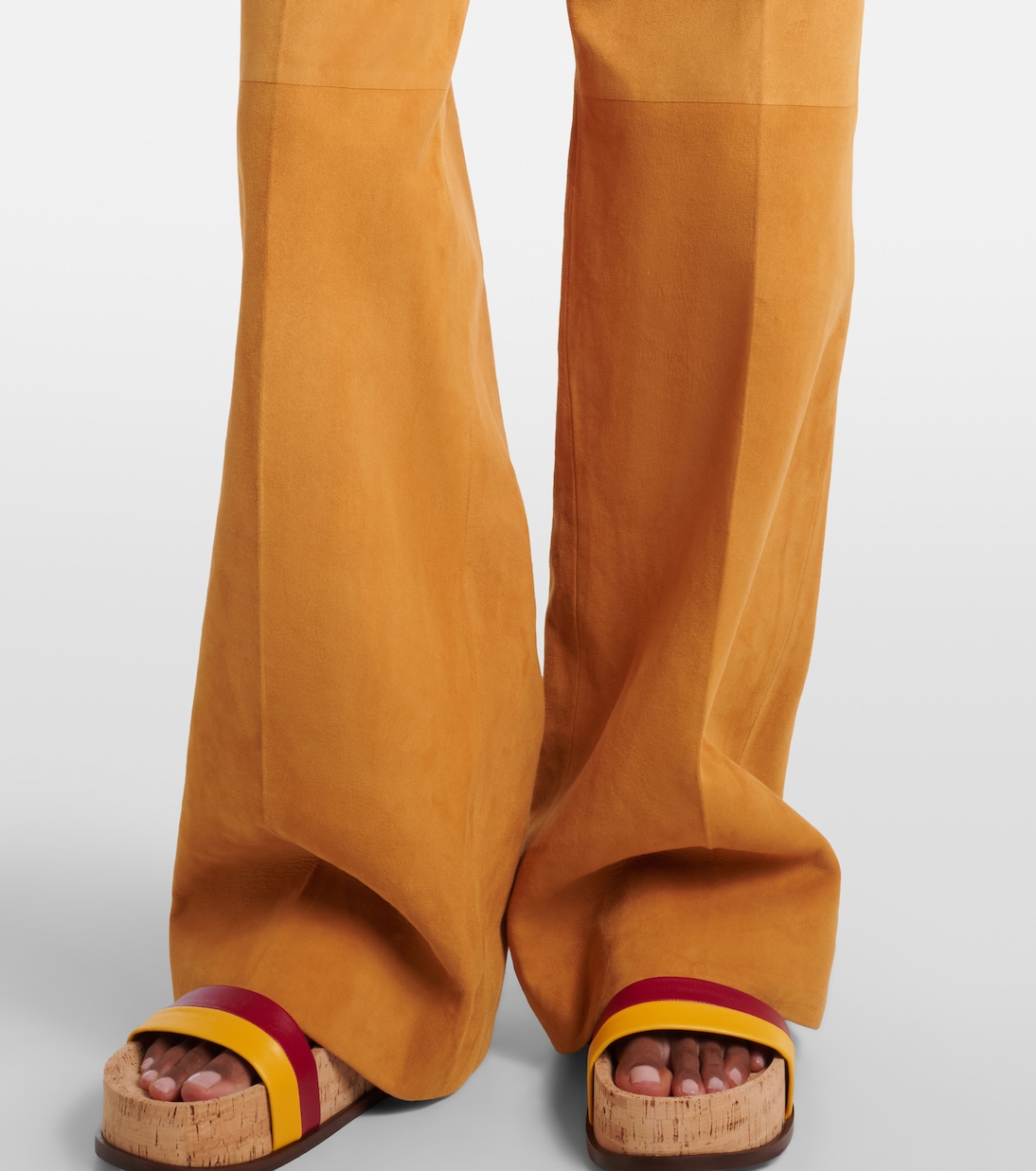 Norman belted suede wide-leg pants | Gabriela Hearst