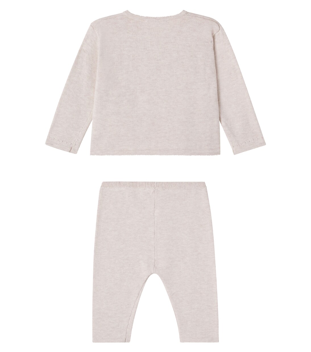 Baby cotton wrap cardigan and pants set | Tartine et Chocolat