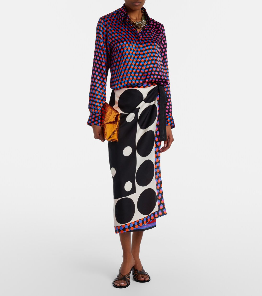 Polka-dot silk shirt | Dries Van Noten