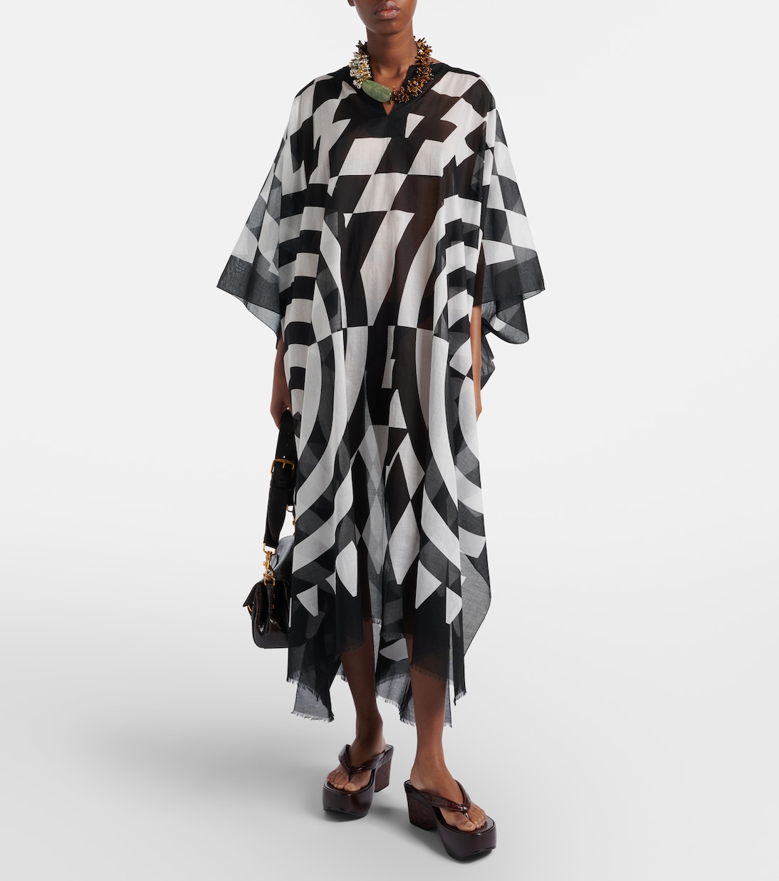Bedruckter Kaftan aus Baumwolle | Dries Van Noten