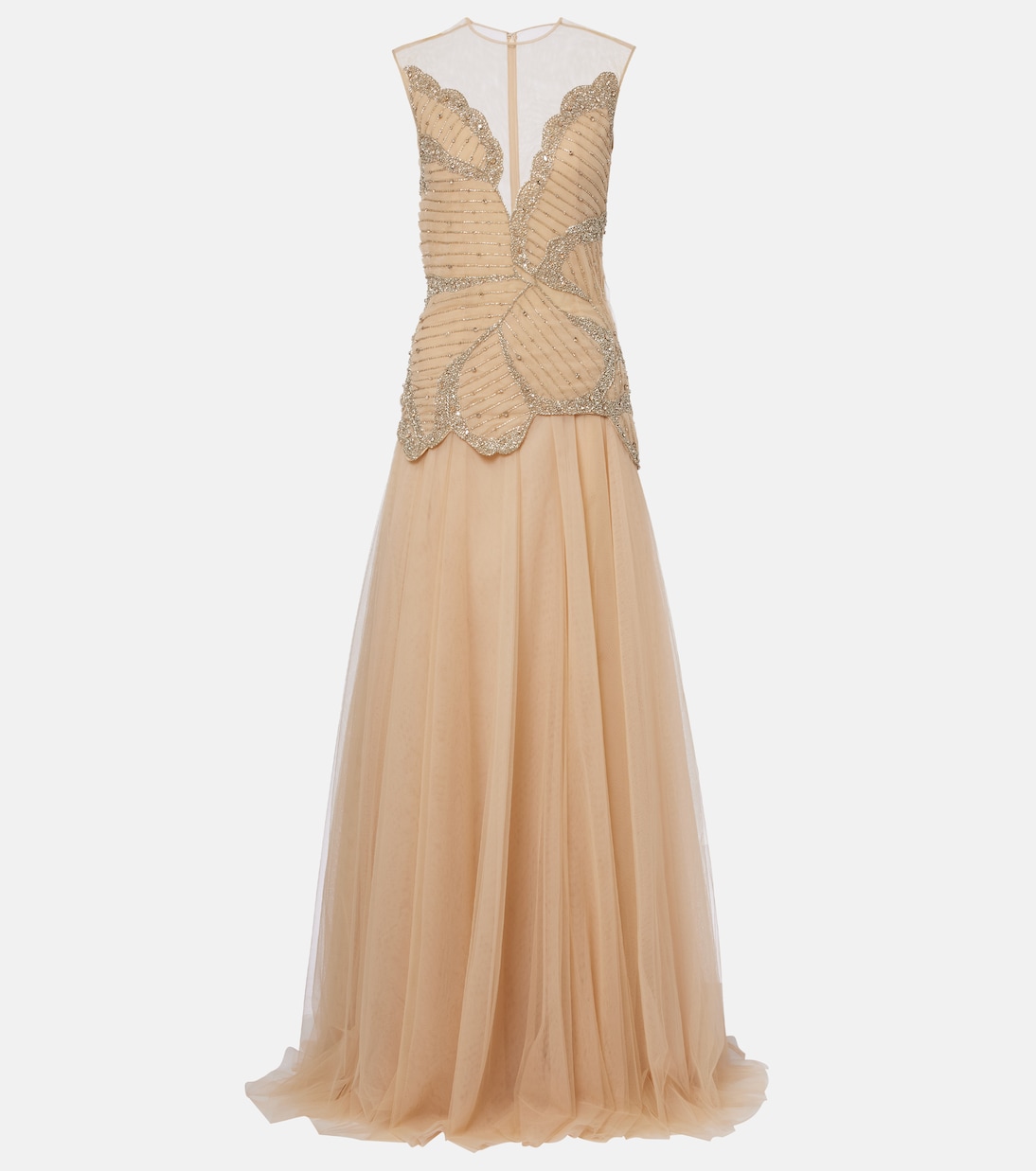 Arabella embellished tulle gown | Costarellos