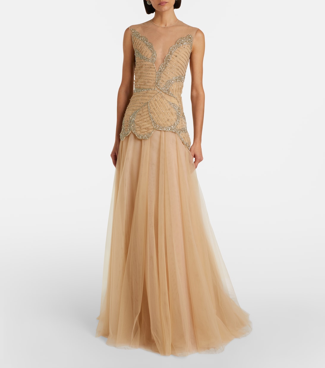 Arabella embellished tulle gown | Costarellos