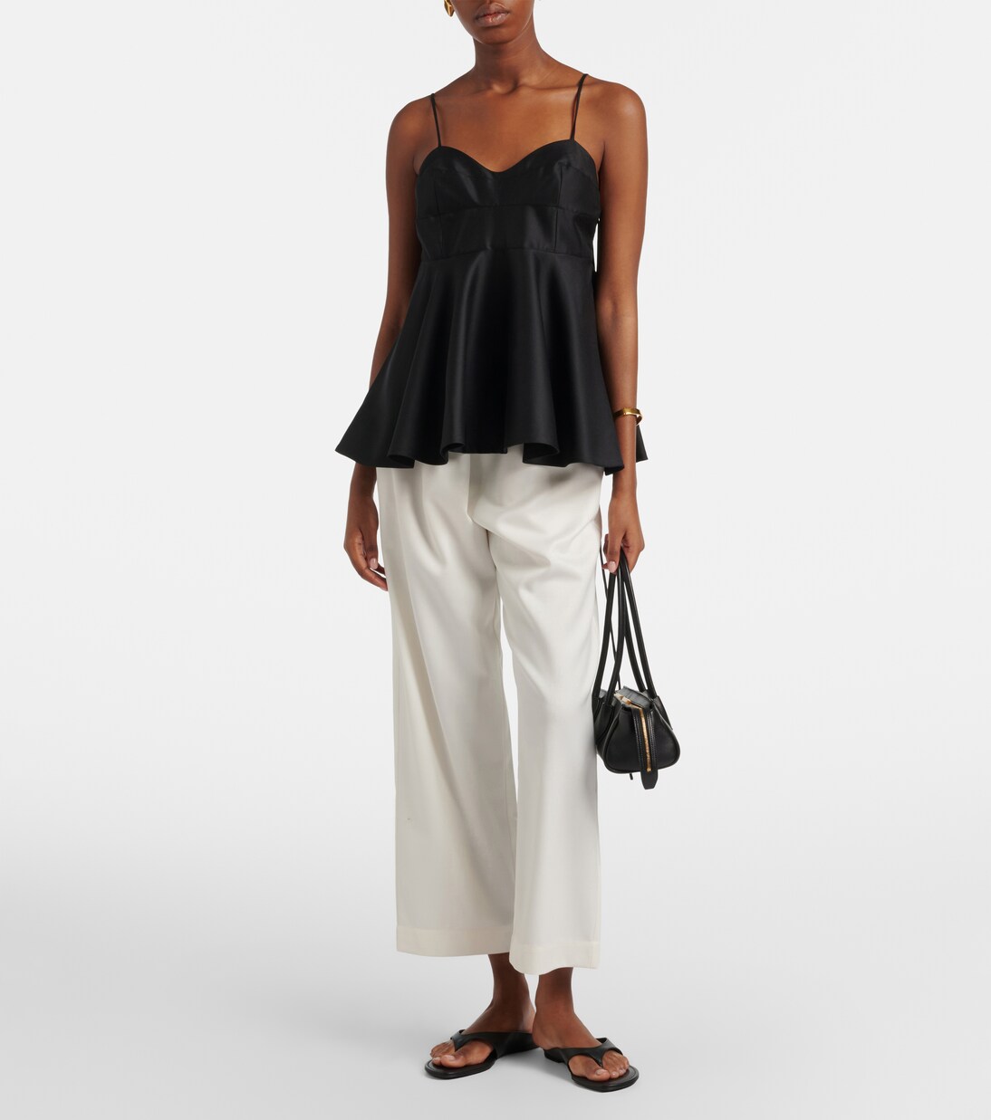 Wool-blend cropped wide-leg pants | Róhe