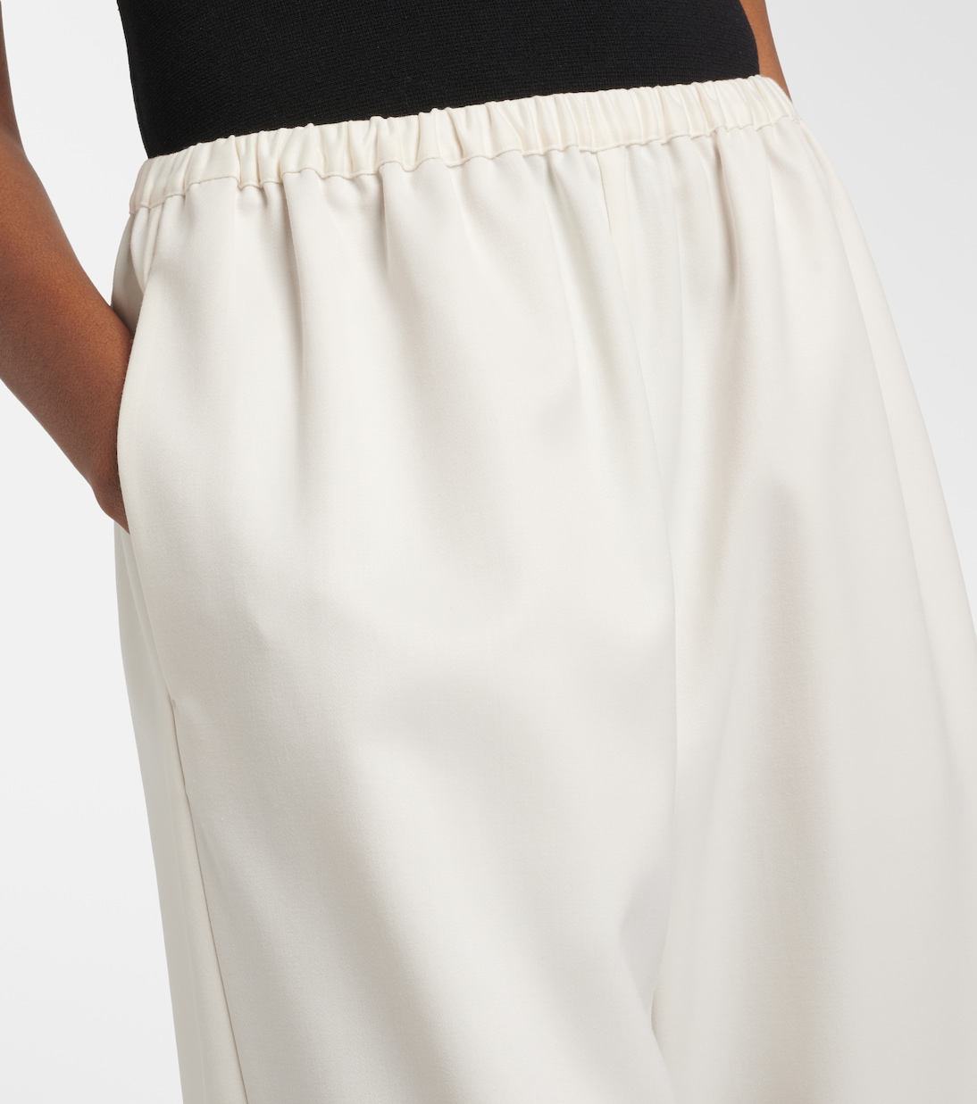 Wool-blend cropped wide-leg pants | Róhe