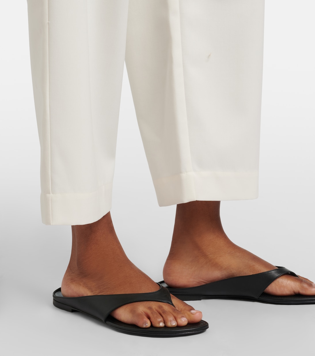 Wool-blend cropped wide-leg pants | Róhe