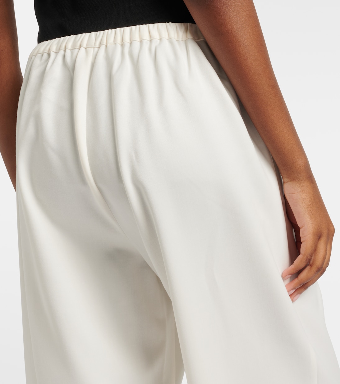 Wool-blend cropped wide-leg pants | Róhe