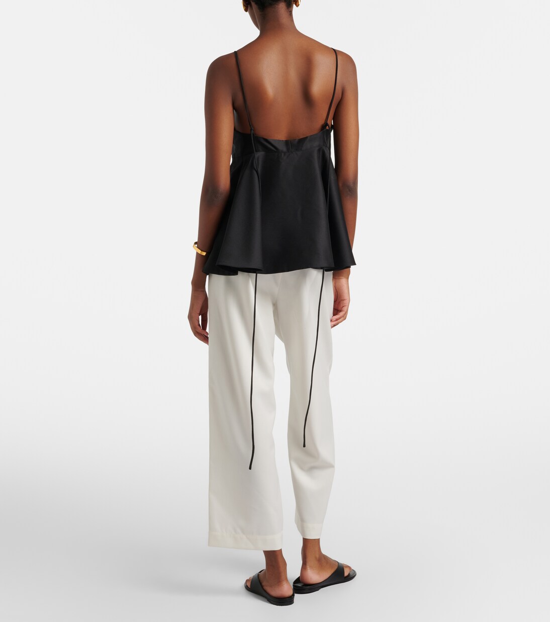 Wool-blend cropped wide-leg pants | Róhe