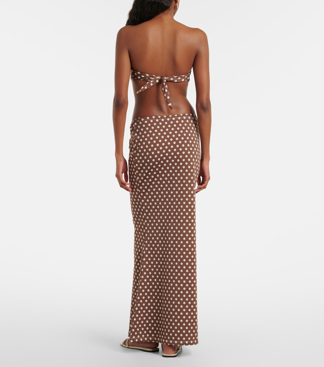 Natalia polka-dot midi skirt | Montce