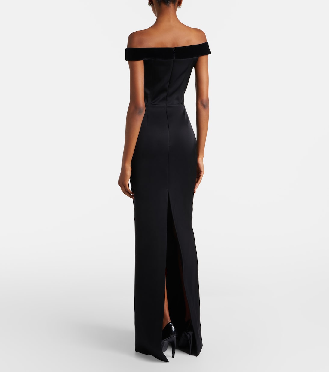 Velvet-trimmed gown | David Koma