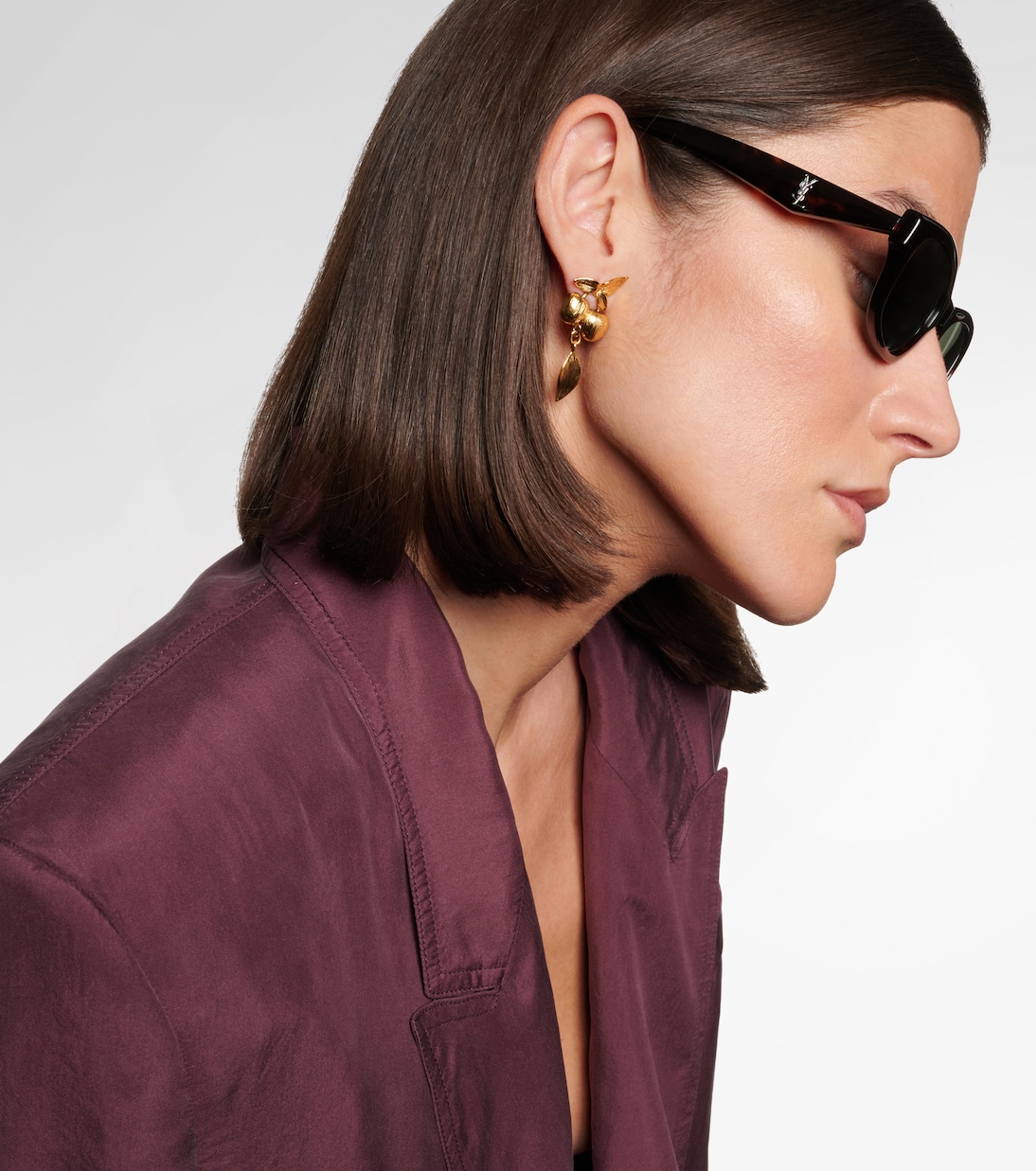 Occhiali da sole Monogram rettangolari | Saint Laurent