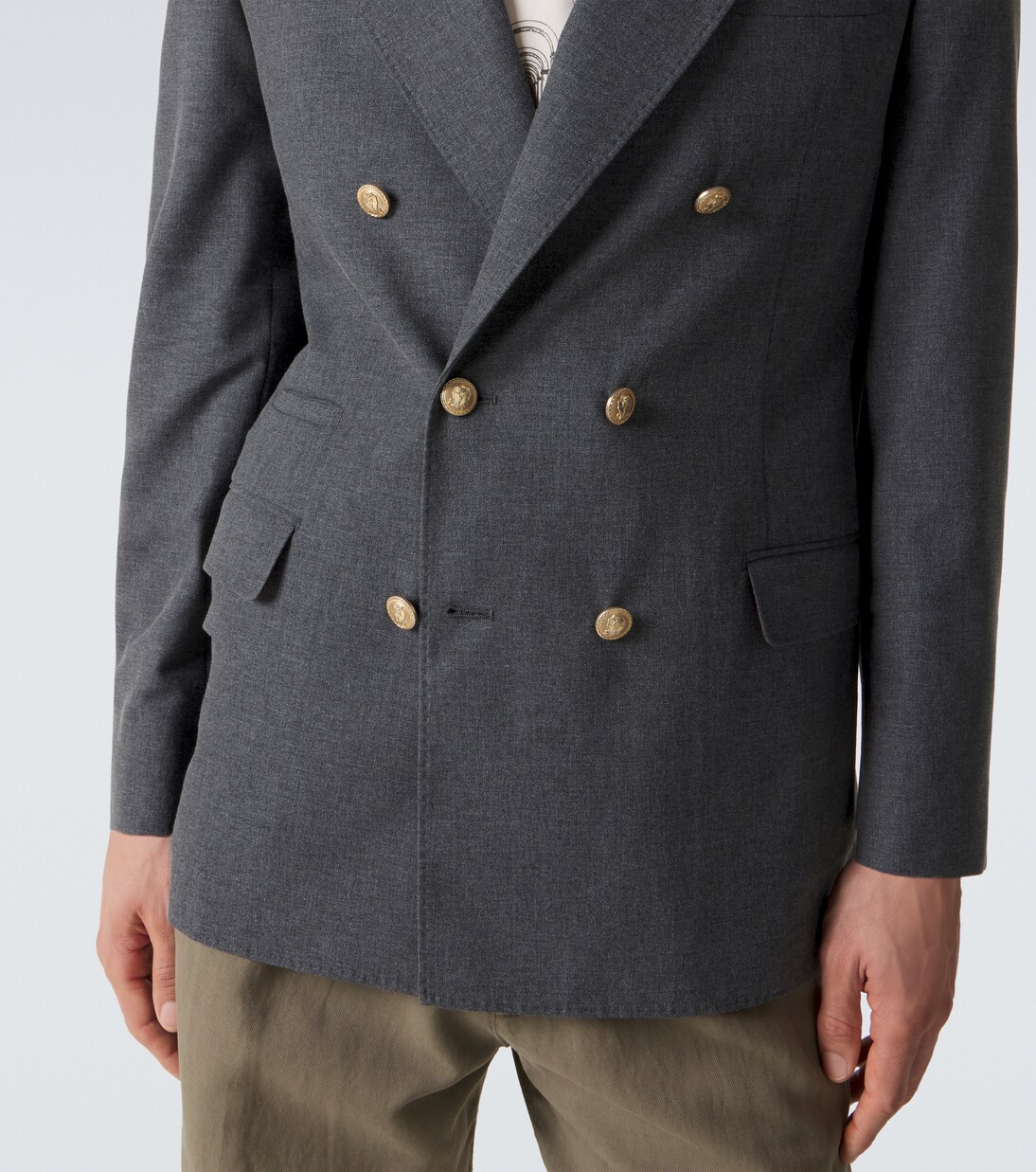 Wool, cotton, and silk blazer | Brunello Cucinelli