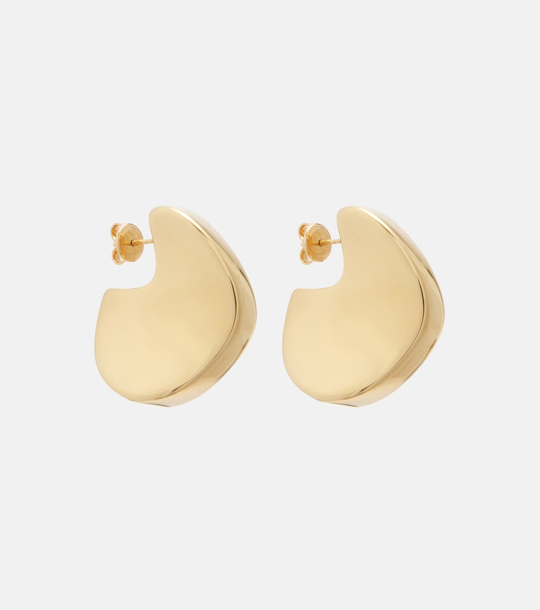 18kt gold-plated sterling silver earrings | Bottega Veneta