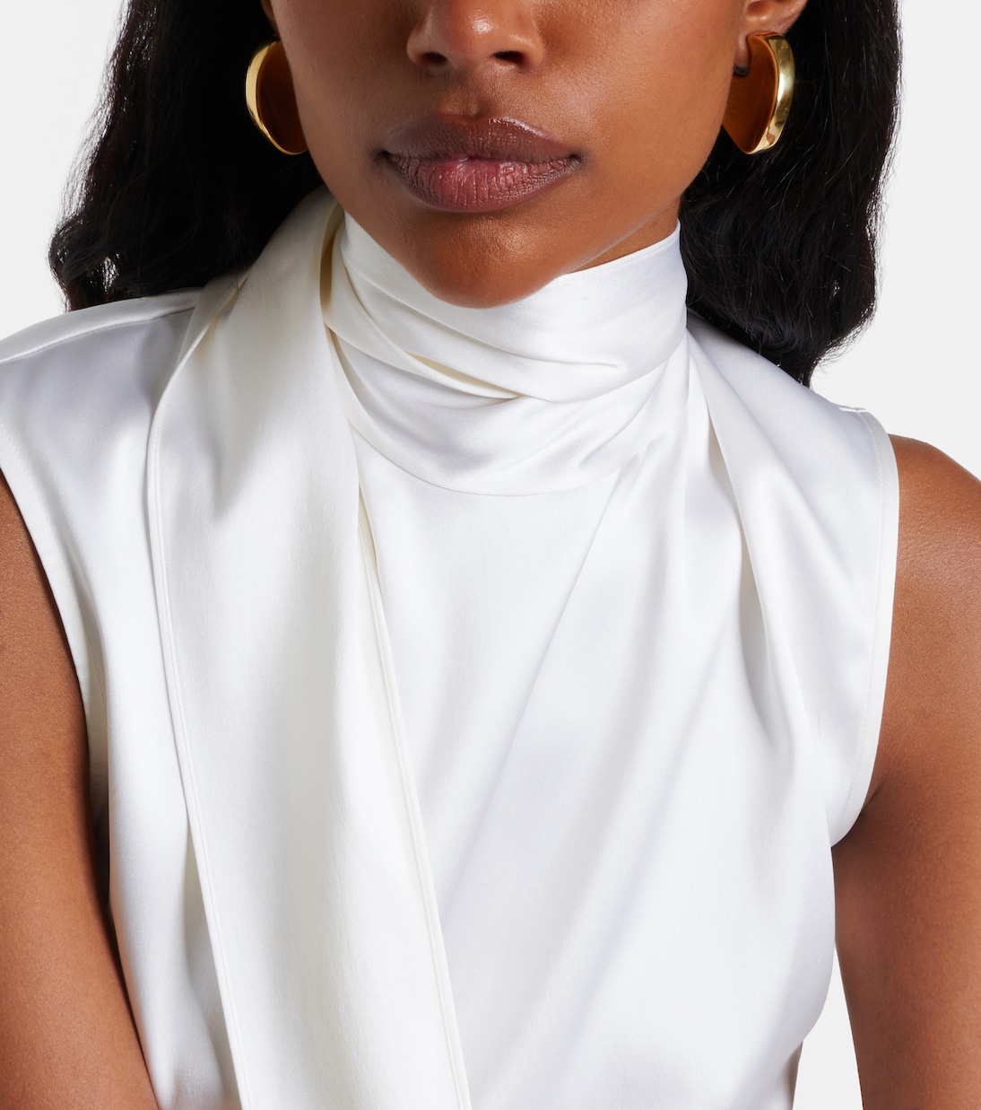 18kt gold-plated sterling silver earrings | Bottega Veneta