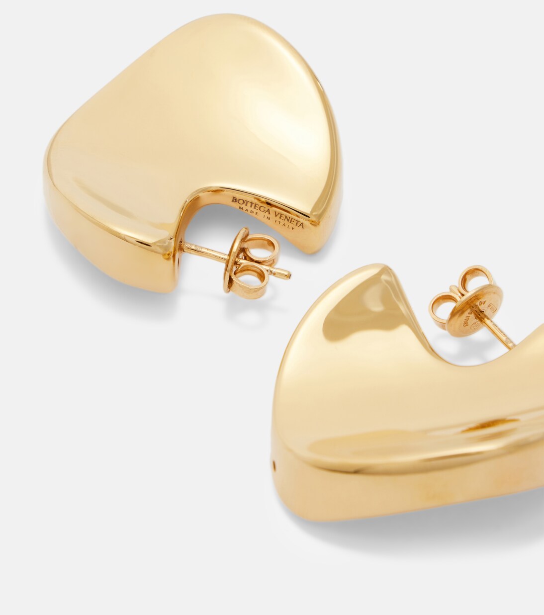 18kt gold-plated sterling silver earrings | Bottega Veneta