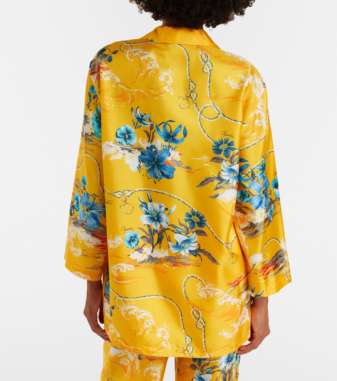 Floral silk twill shirt | Gucci