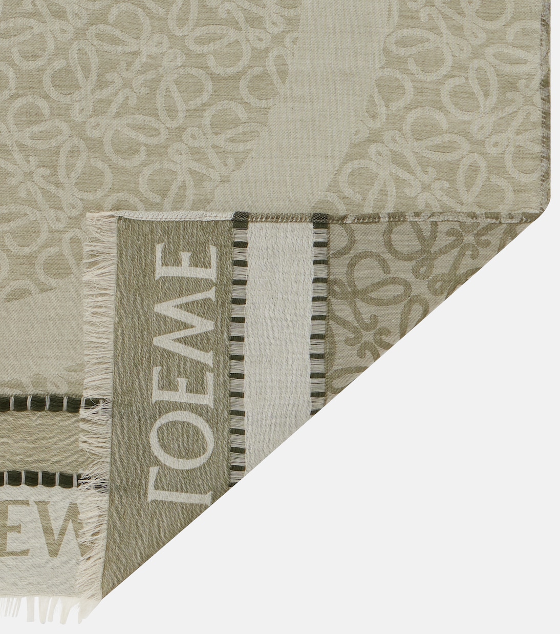 Anagram cotton jacquard scarf | Loewe