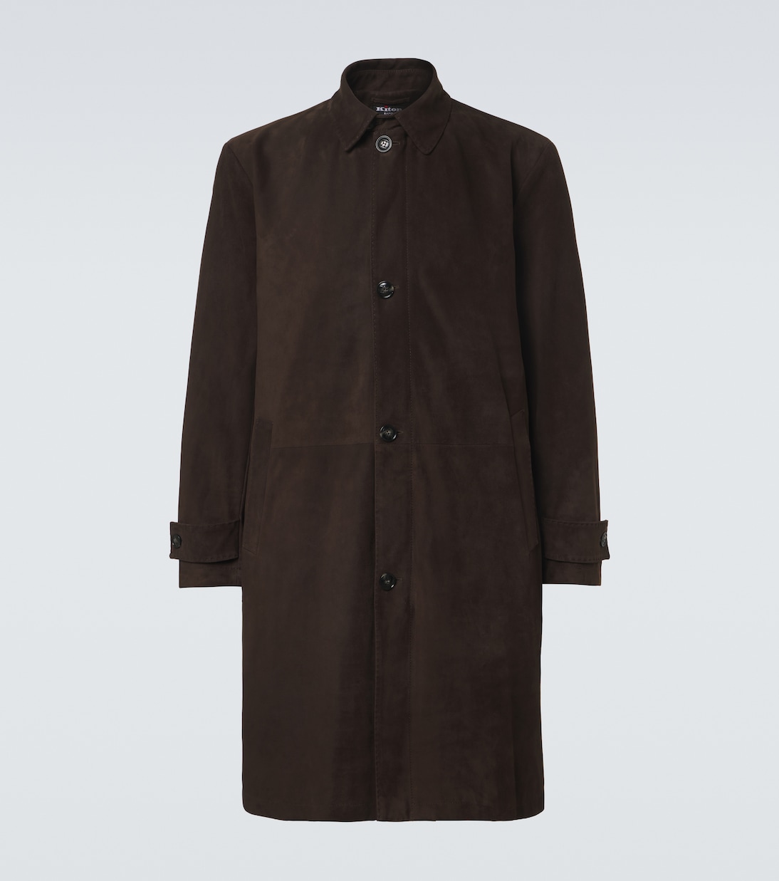 Leather overcoat | Kiton