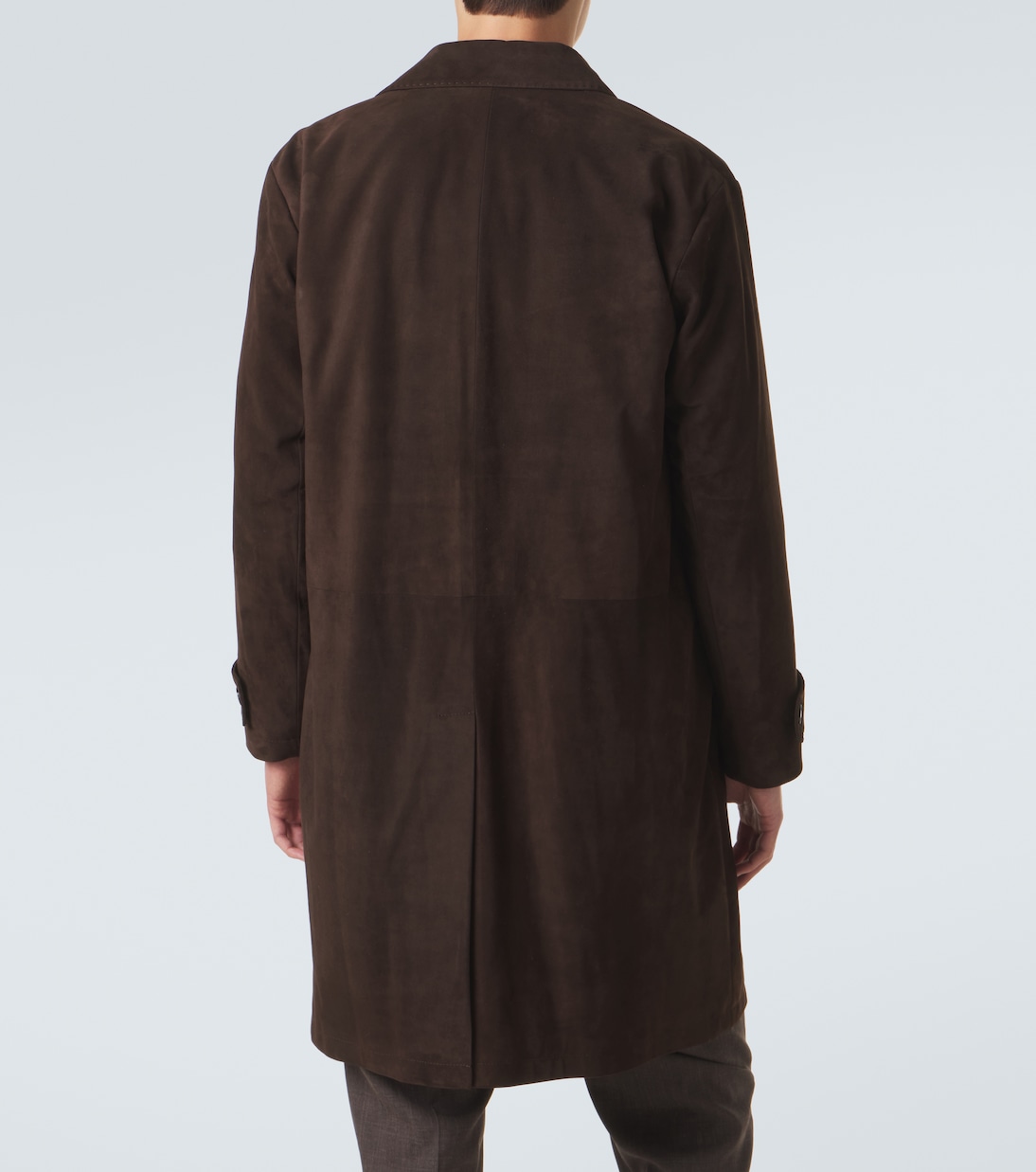 Leather overcoat | Kiton