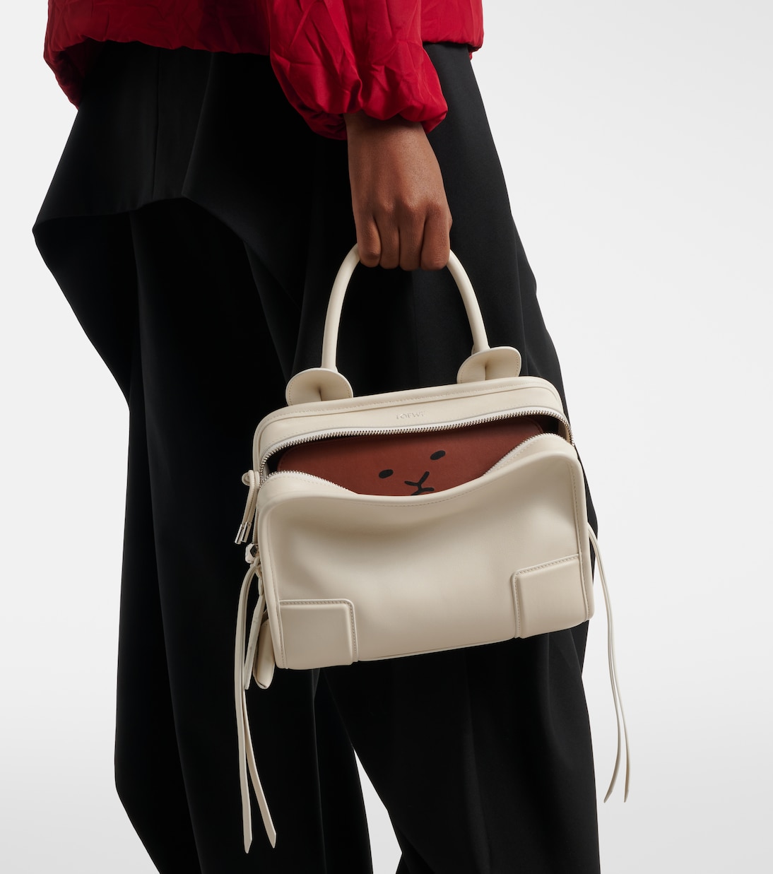 Amazona 180 Lion Intarsio Small tote bag | Loewe