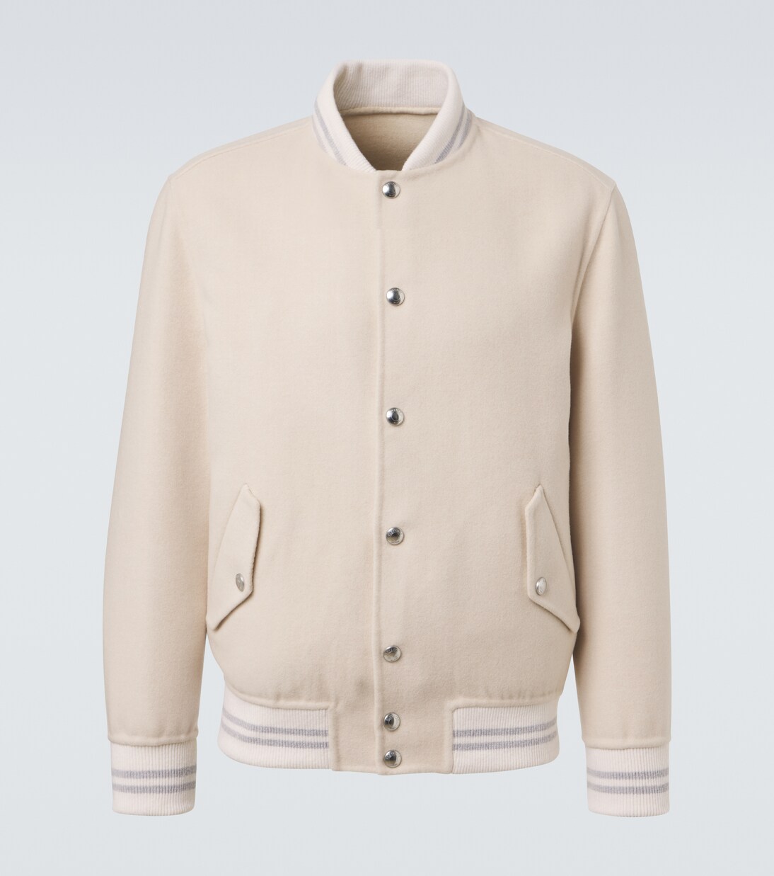 Wool and cashmere varsity jacket  | Eleventy
