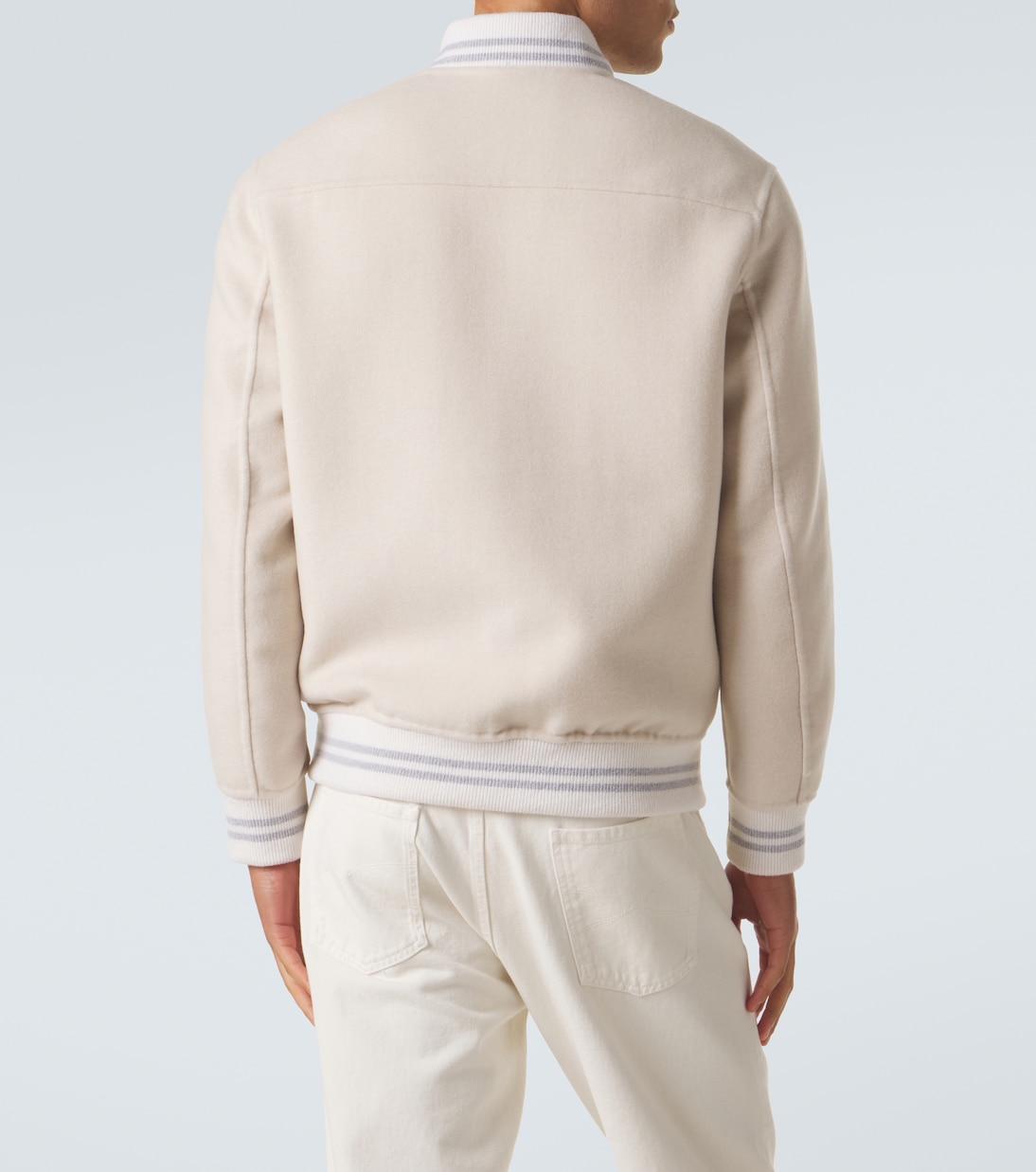 Wool and cashmere varsity jacket  | Eleventy