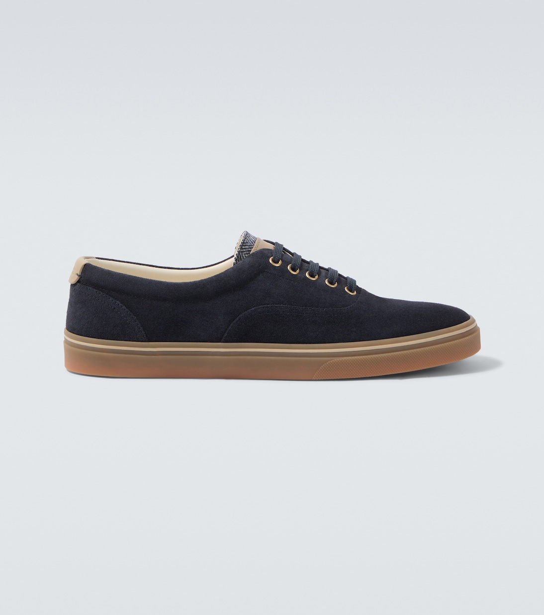 Zapatillas de ante con piel | Brunello Cucinelli