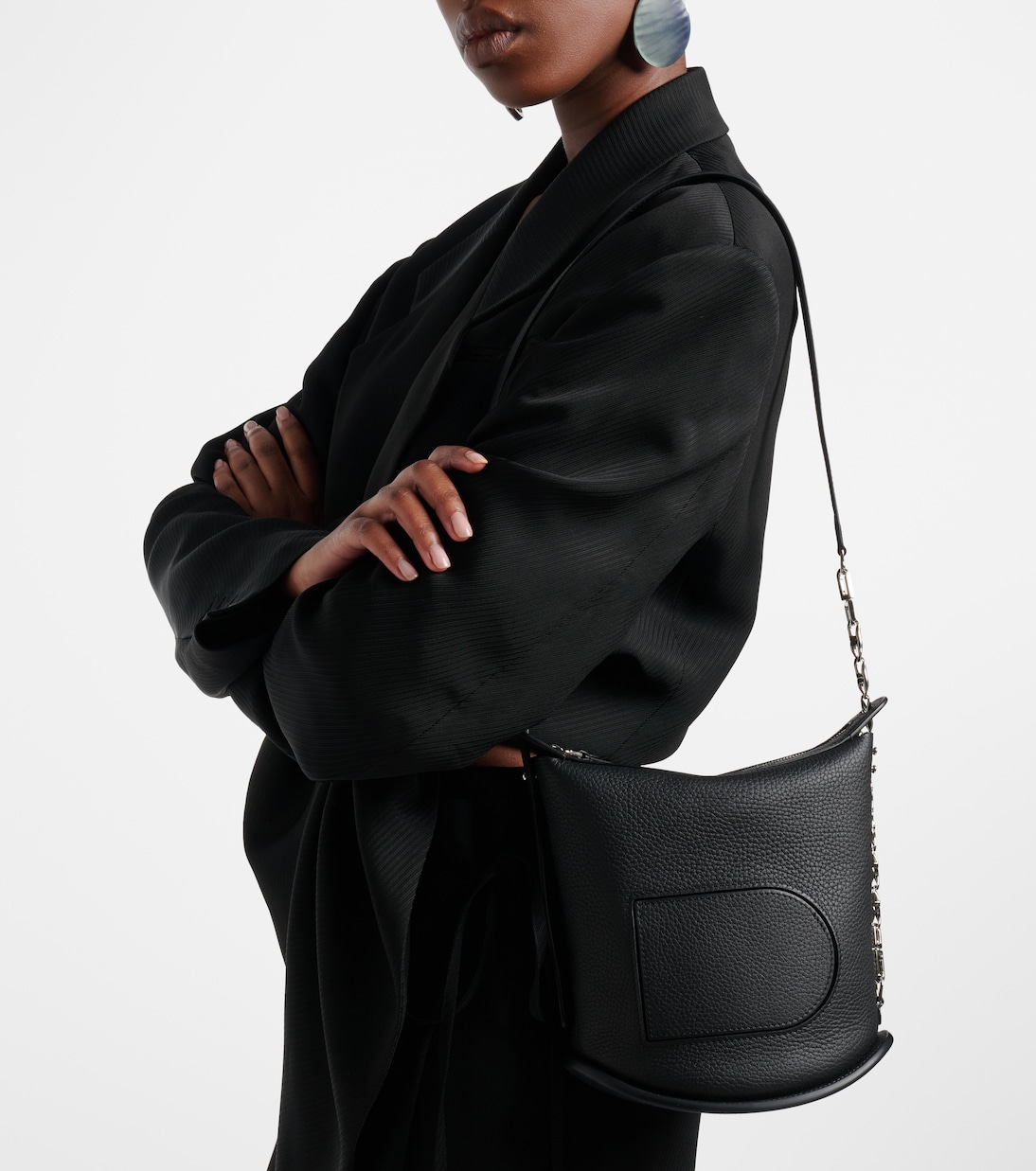 Pin Twist leather shoulder bag | Delvaux