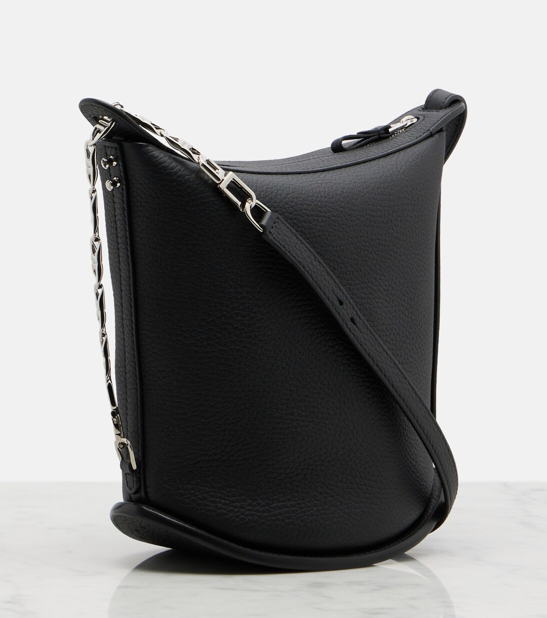Pin Twist leather shoulder bag | Delvaux