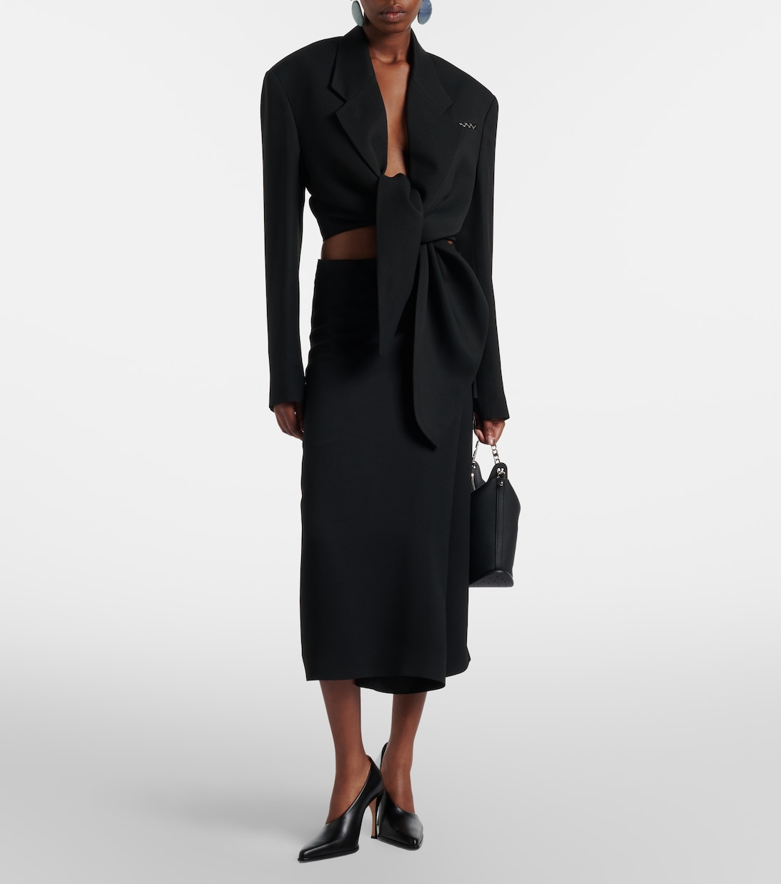 Pin Twist leather shoulder bag | Delvaux