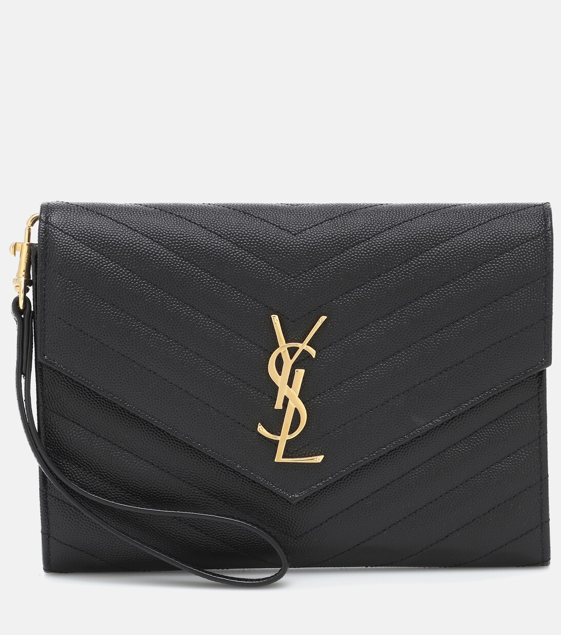 Cassandre matelassé leather clutch | Saint Laurent