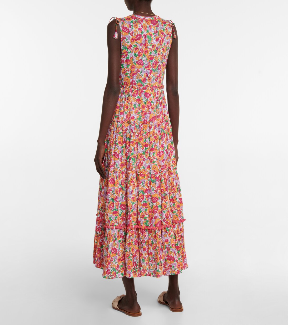 Robe longue Ivy à fleurs | Poupette St Barth