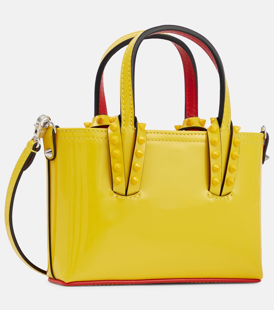 Cabata Nano patent leather tote bag | Christian Louboutin