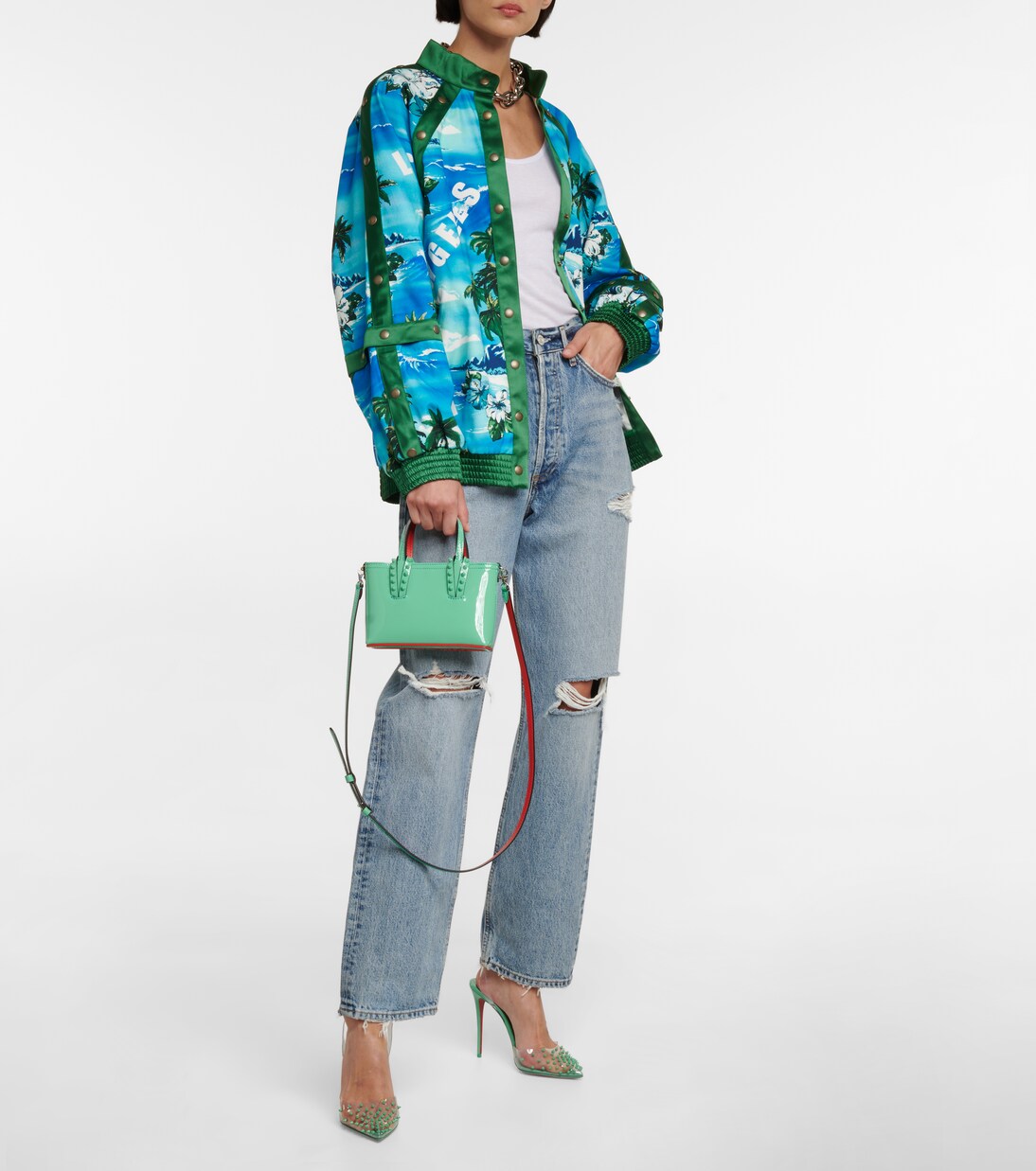 Cabata Nano漆皮托特包 | Christian Louboutin