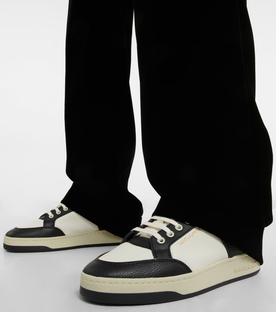 SL/61 leather sneakers | Saint Laurent