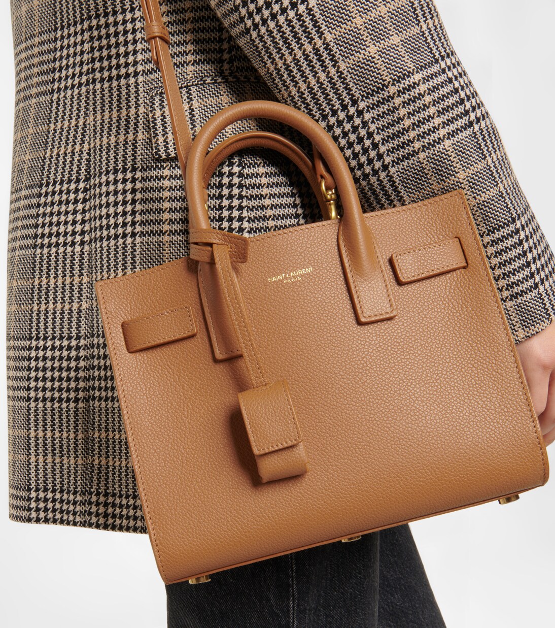 Sac De Jour Nano leather tote | Saint Laurent