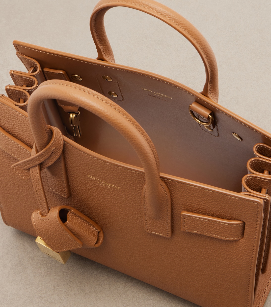 Sac De Jour Nano leather tote | Saint Laurent