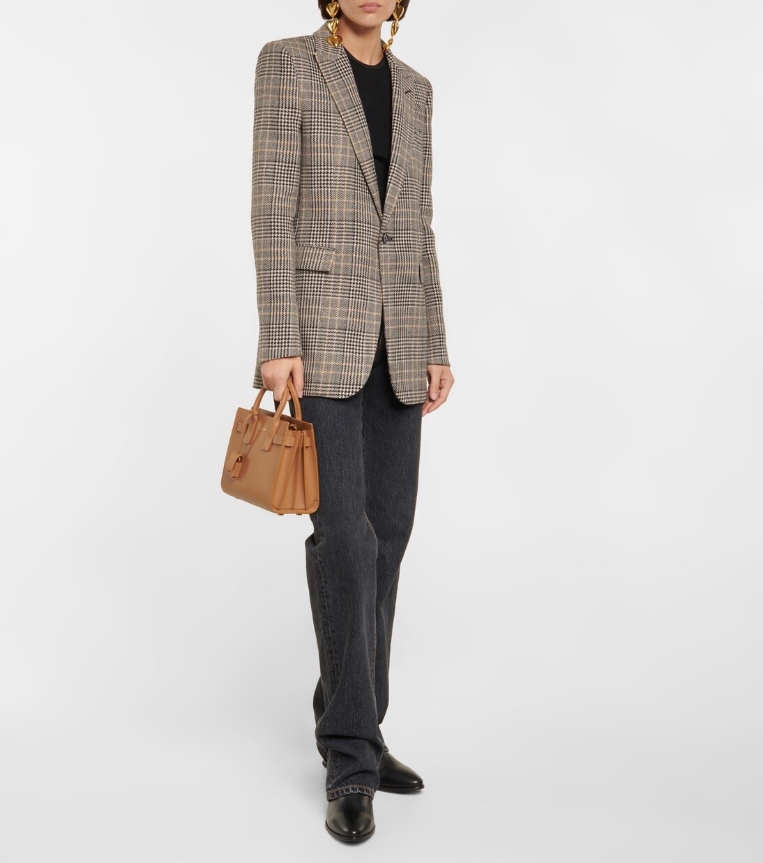 Sac De Jour Nano leather tote | Saint Laurent