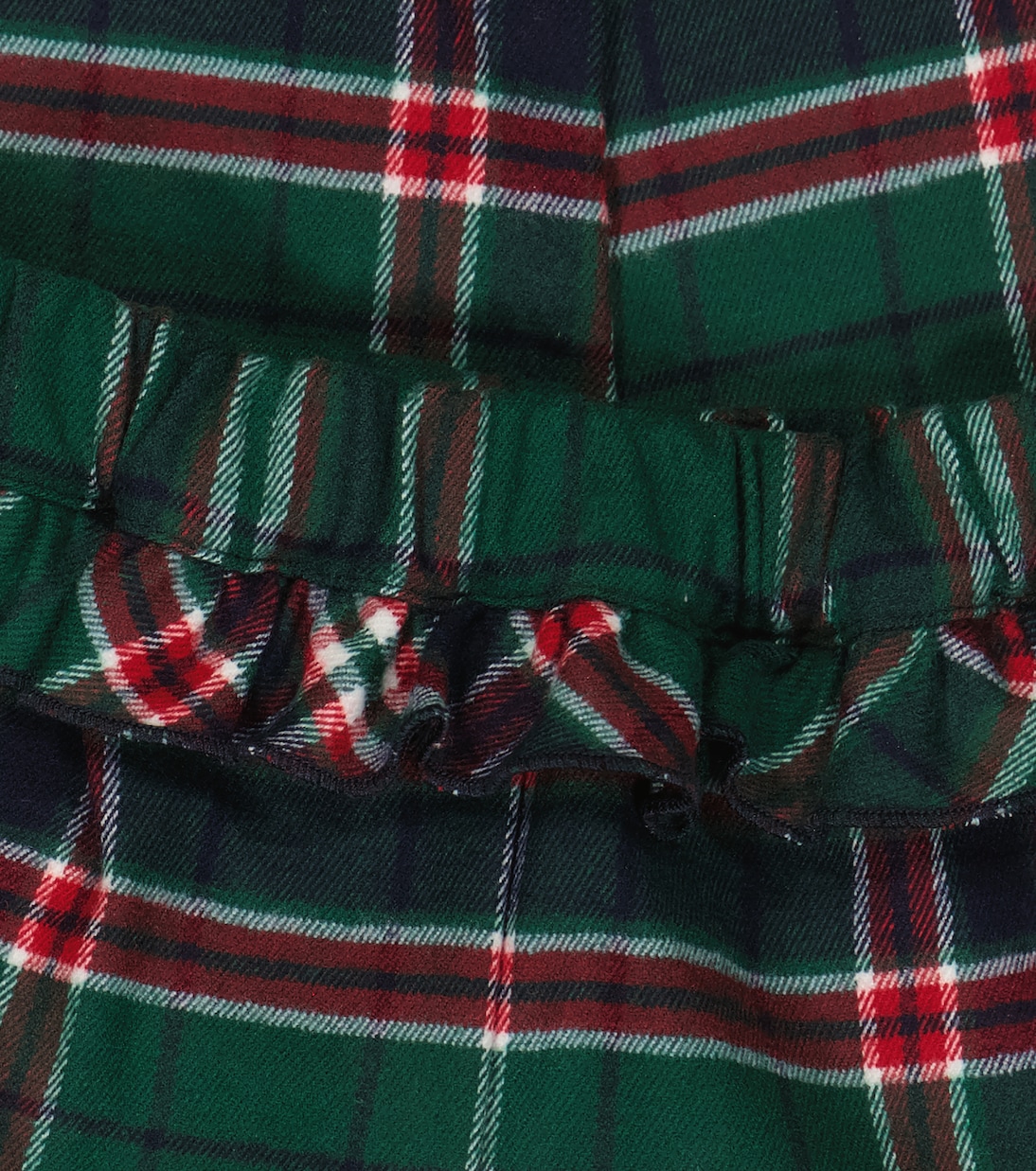 Baby ruffle-trimmed checked leggings | Il Gufo