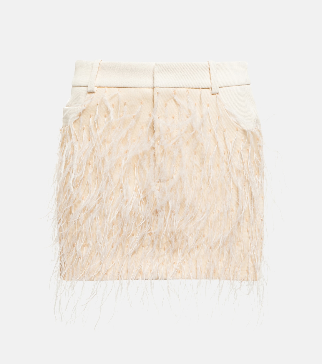 Minirock Venice mit Federn | The Mannei