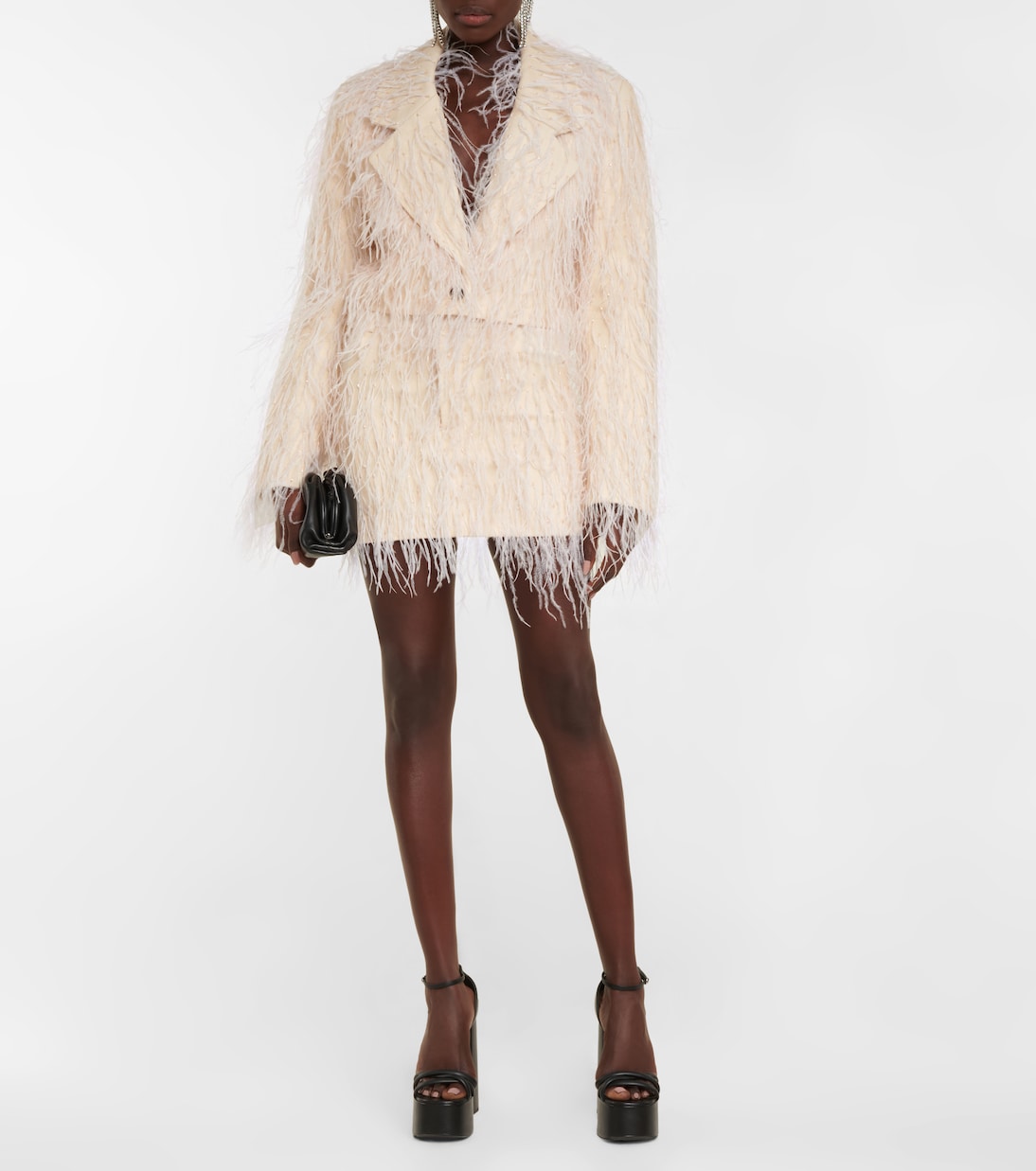 Minirock Venice mit Federn | The Mannei