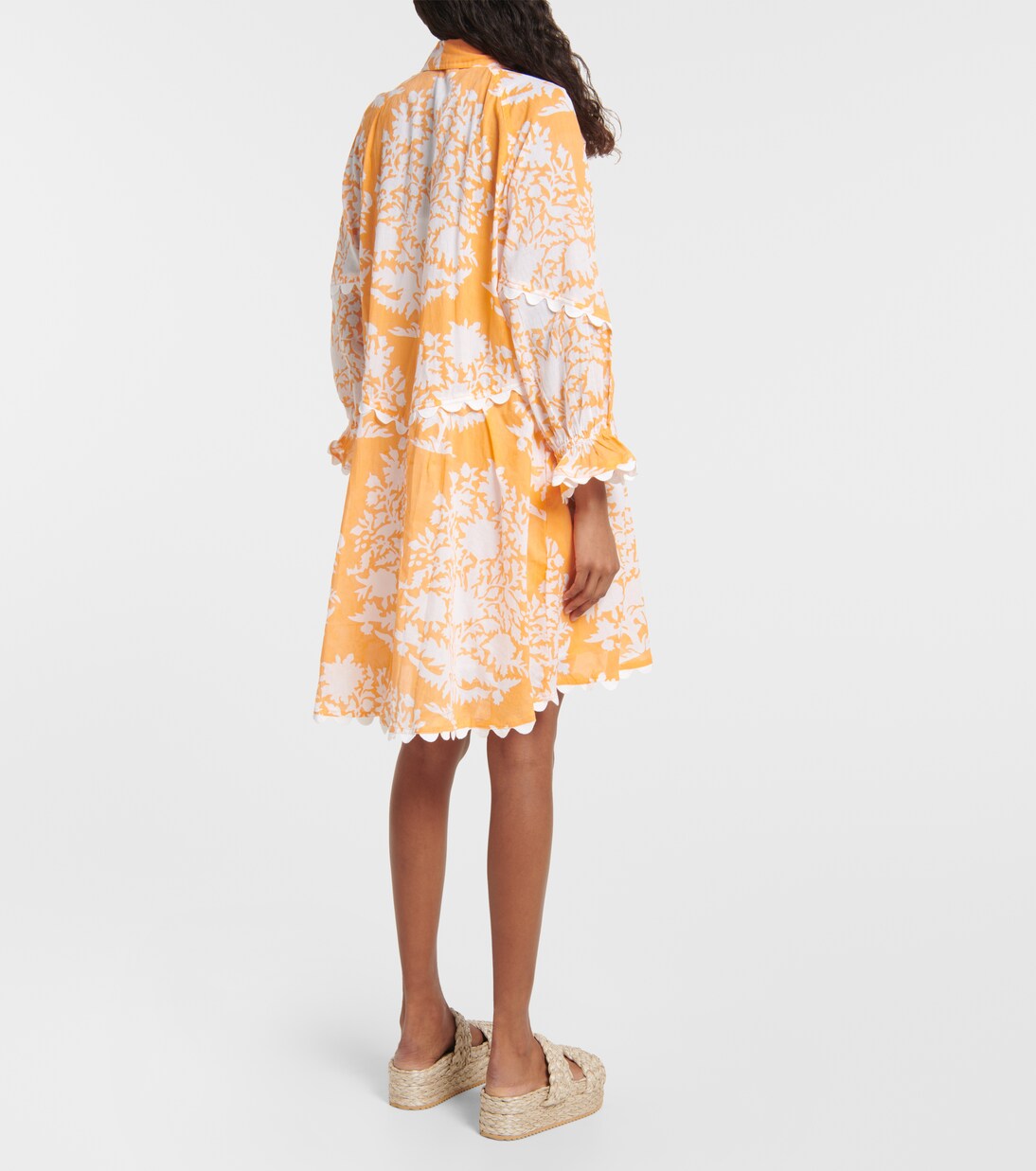 Robe brodée en coton à fleurs | Juliet Dunn