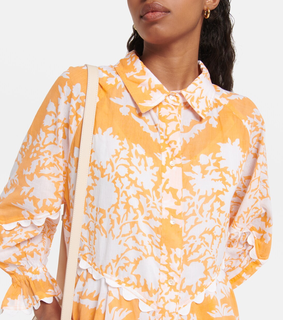 Robe brodée en coton à fleurs | Juliet Dunn